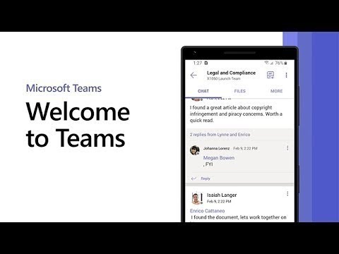 Bienvenue dans Microsoft Teams